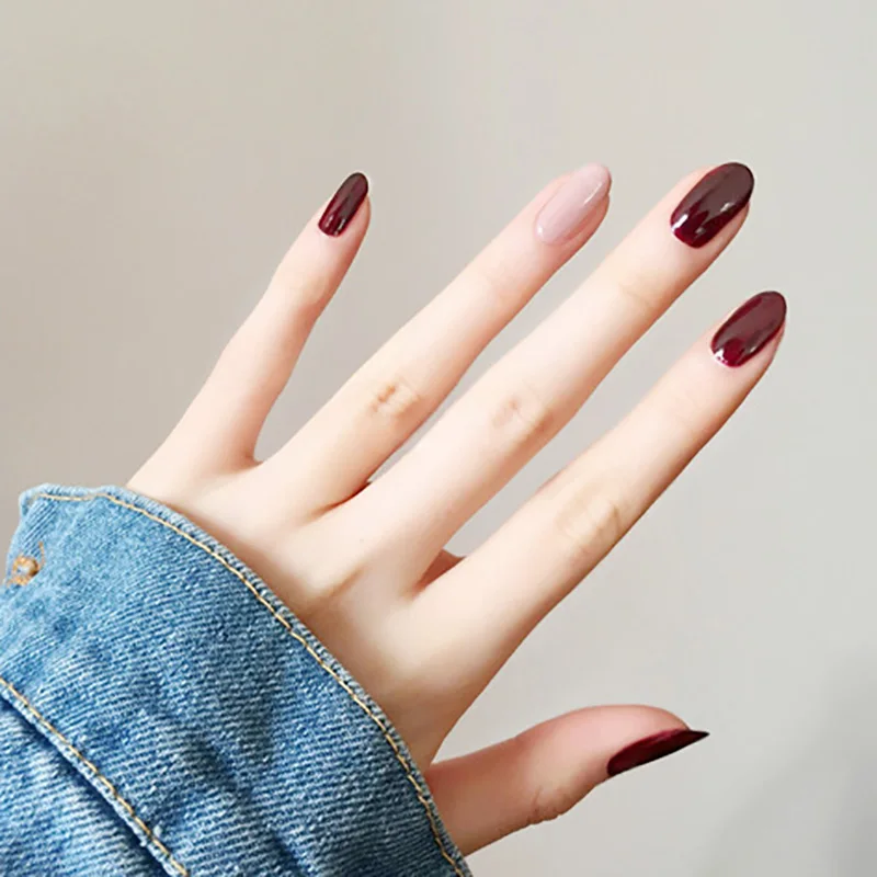 Loveforpeaches Acheter Amande Faux Ongles Solide Colorjump