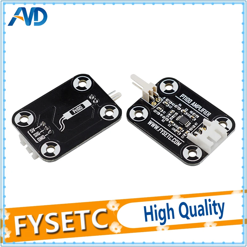 أسود V6 PT100 مكبر للصوت مجلس PT100 الاستشعار عالية الدقة درجة الحرارة مجلس ترقية مكبر للصوت مجلس 3D طابعة جزء