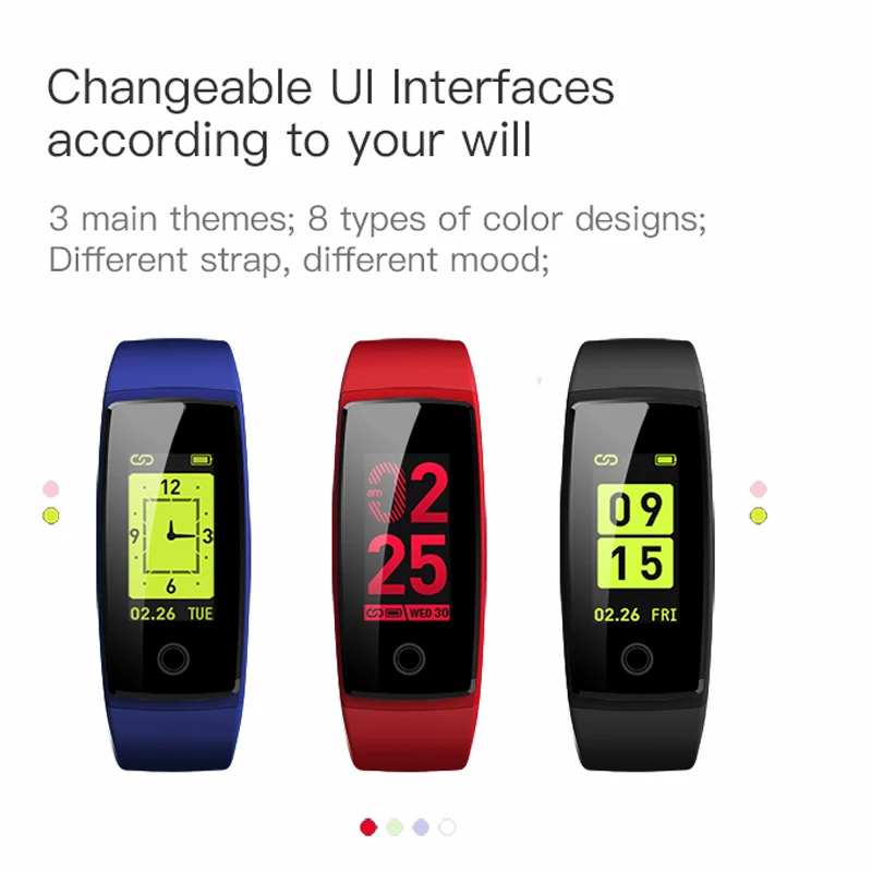 Wristband Smart Bracelet Heart Rate Blood Pressure