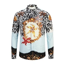 XIMIWUA Новое поступление мужские модные рубашки 3d платье рубашка Повседневная приталенная Chemise Homme Большая мужская Роскошная рубашка высокого качества