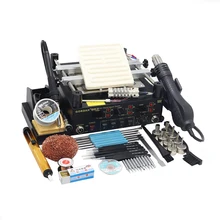 Godak 863 паяльная станция нагревательный паяльник горячий воздух инфракрасный Подогрев станция три в одном пайка ста