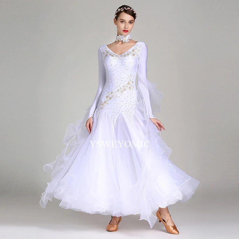 Бальное платье высокого качества для женщин, танцевальная юбка из спандекса, лайкры, бальное платье, стандартное, распродажа