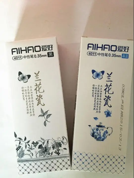 AiHao Brand Gel Ink Pen 12pcs/dozen Chinese Style Roller Tip Office Work High Quality|Гелевые ручки| |