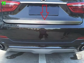 

Auto rear trunk trim, tail door sticker For X6 2015, abs chrome,auto accessories