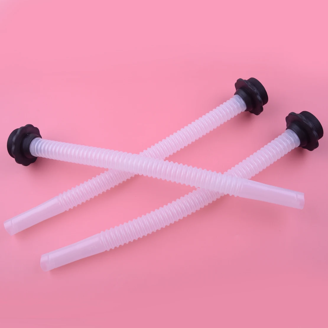 DWCX Plastic 38cm Gas Can Spout with Screw Cap Collar for Fuel Gas Jerry Container Car