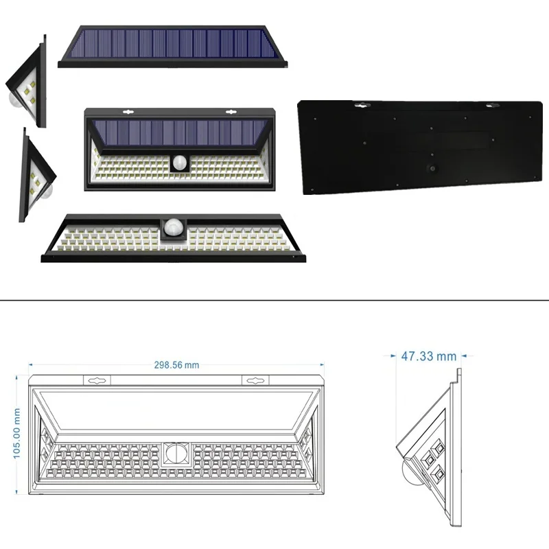 Sensor de Movimento Lâmpada ao ar Solares do Jardim Lâmpada de Parede Lâmpada de Luz de Segurança Segurança de Emergência Ip65 Luz Solar 118 Led Pir da Livre Luzes de Emergência Solar à Prova d' Água 4 movimento lâmpada ao ar livre ip65 à