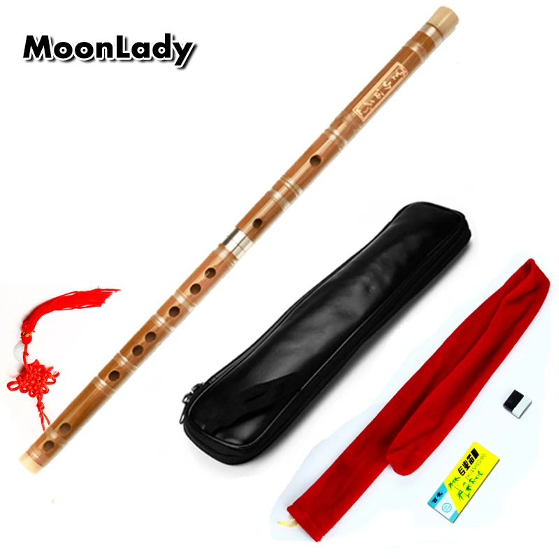 

PU Case Key CDEFG Handcrafted Bamboo Flute Dizi Chinese Traditional Musical Instrument Dizi Bamboo Wind Instrument Real Ox Horn