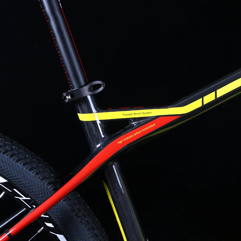 27.5/29inch carbon fiber mountain bicycle Pneumatic shock 30/ 33 speed carbon fiber frame lightweight Cross country weapon MTB 27.5/29inch carbon fiber mountain bicycle Pneumatic shock 30/ 33 speed carbon fiber frame lightweight Cross country weapon MTB