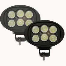 Buy 45W Led Work Light Oval 12V Led Driving Light Flood Beam Offroad Lamp for Tractor Off-road Truck 4X4 Automobiles 4WD 24V Motor Free Shipping