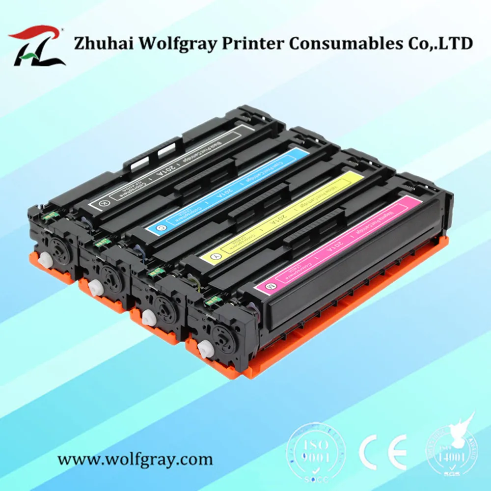 Совместимый тонер картридж CF500A CF500 500A CF501A CF502A CF503A 202A для HP Laserjet Pro M254nw M254dw M280nw M281fdw
