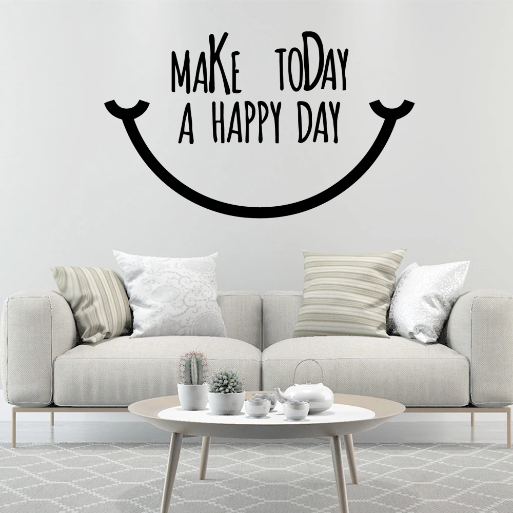 

Drop Shipping make today Wall Art Decal Wall Stickers Pvc Material Decor Living Room Bedroom Wall Art MURAL vinilo pared