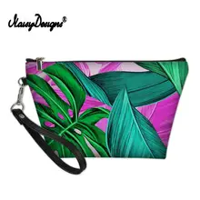 Women Makeup Bags Tropical Flower Travel Pattern Custom Cosmetic Neceser Toiletries Organizer Waterproof Female Storage Cases