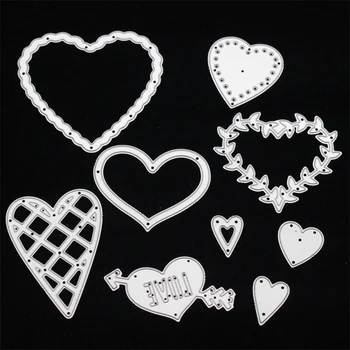 

KSCRAFT Heart Metal Cutting Dies Stencils for DIY Scrapbooking/photo album Decorative Embossing DIY Paper Cards