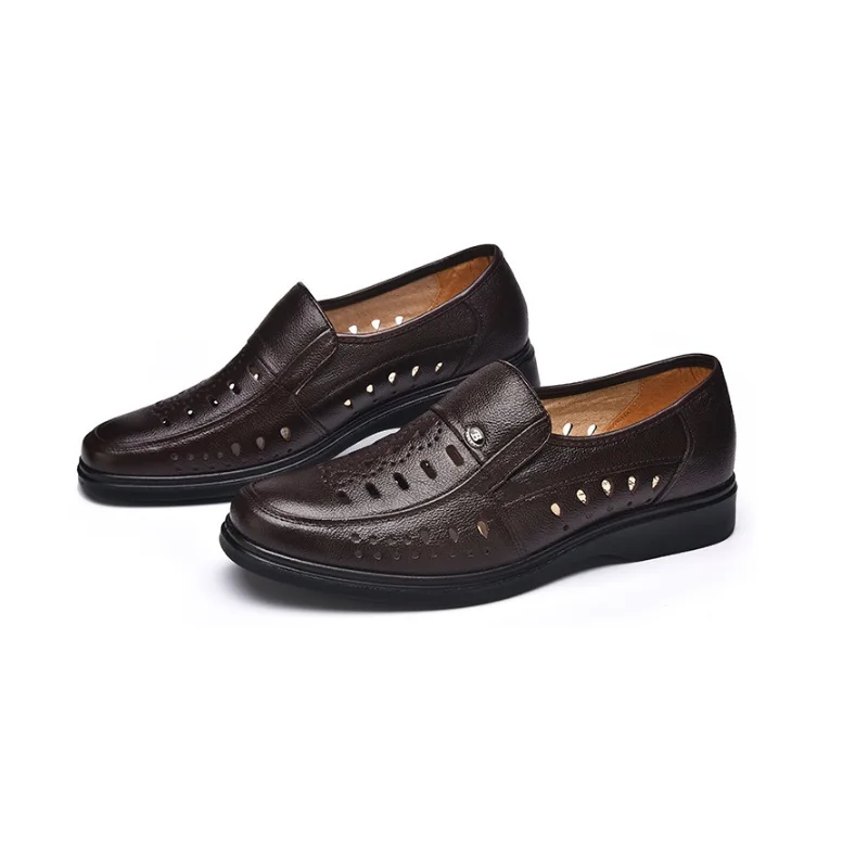 

New Arrival men black dress shoes Men's Fashion high quality genuine leather shoes brown dress shoes sapato social working shoes