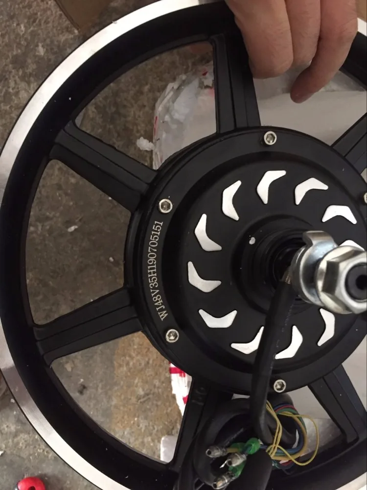 Cheap 14Inch Hub Motor 24V/36V/48V 350W/500W Electric Bicycle Brushless Non Gear DC Disc Brake/Rising Brake/Drum Brake Hub Motor 3