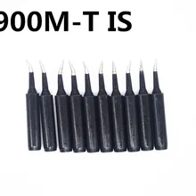 FEORLO 10 шт. ЧЕРНЫЙ 936 паяльник наконечники 900M-T-IS черный выпуск Подкова плоский для Hakko паяльная станция