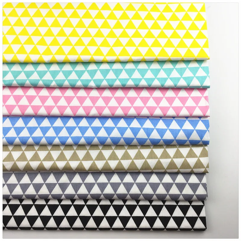 

Syunss,New Geometry Printed Cotton Fabric DIY Tissue Patchwork Telas Sewing Baby Toy Bedding Quilting Tecido Tilda The Cloth
