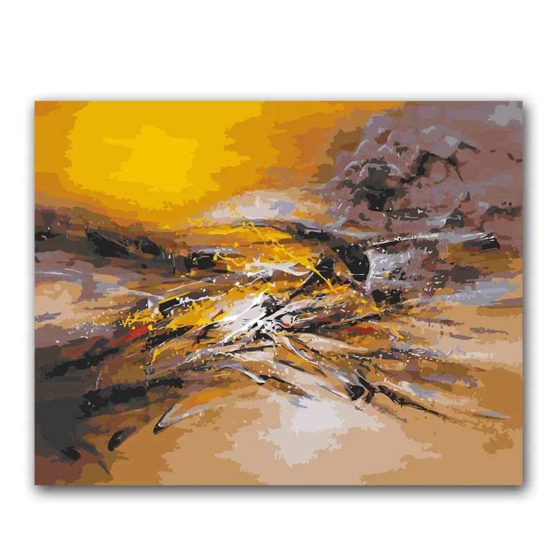 Coloring by numbers Abstract Sky Picture Modular Hoom Decoration oil