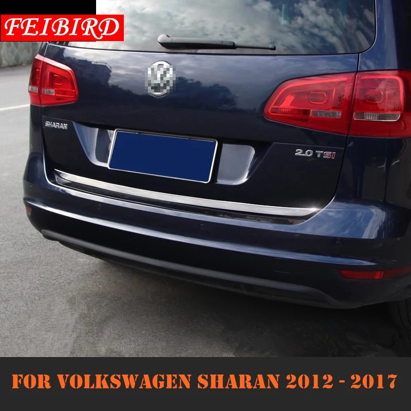 

For Volkswagen Sharan 2012 2013 2014 2015 2016 2017 Rear Trunk Lid Cover Tailgate Trim Door Handle Boot Cover Trim Bright Silver