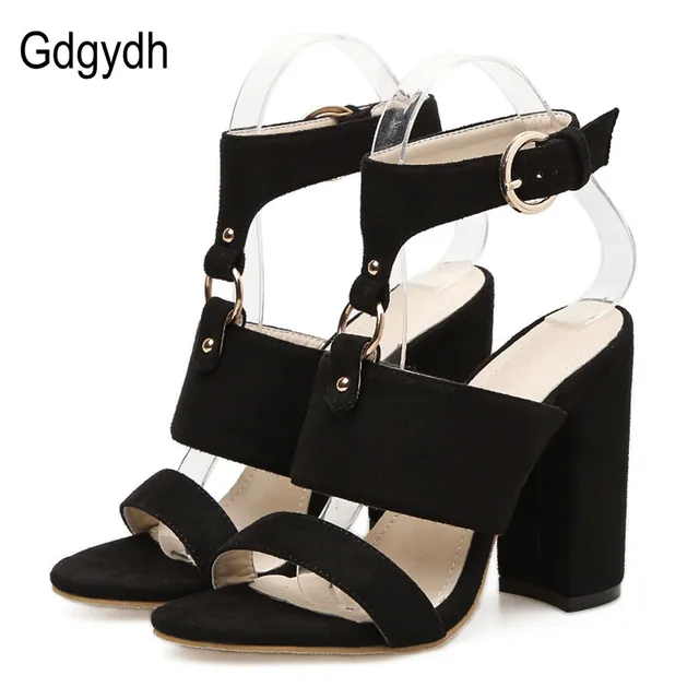 Gdgydh High Heels Sandalen Frauen Sommer Schuhe 2018 Neue Gdgydh Mode Schnalle High Heels Sandalen Frauen Frühling