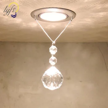 

Modern LED Ceiling light round Crystal Lustre Luminarias Para Sala led lamps for home aisle corridor balcony kitchen fixtures