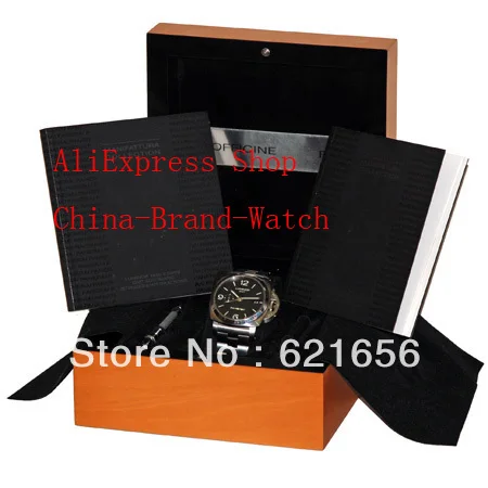 With Original Box Papers Stainless Steel Sapphire 1950 3 Days GMT PAM 329 PAM329 Top Quality Wristwatch Mens Watch Men's Watches |