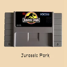 Парк Юрского периода 16 бит большой серый карточная игра для ntsc игры