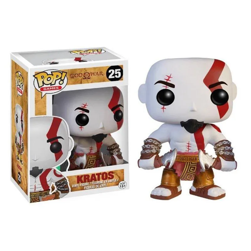 Funko pop 10cm God of War Kratos Characters Action Figure toys Anime Model Pvc for Friend Birthday Gift Collection For Model