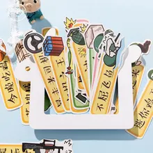 30 шт. китайские игровые фраз Закладка бумага Bookmarks lomo карты kawaii Детские Канцтовары Школьные принадлежности papelaria подарки для детей