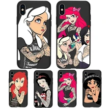 For iPhone X XR XS Max 5 5S SE 6 6S 7 8 One Plus 5 5T 7 Pro Oneplus 6 6Tphone Case Cover phone Funda Coque Etui Alice Tattoo DIY