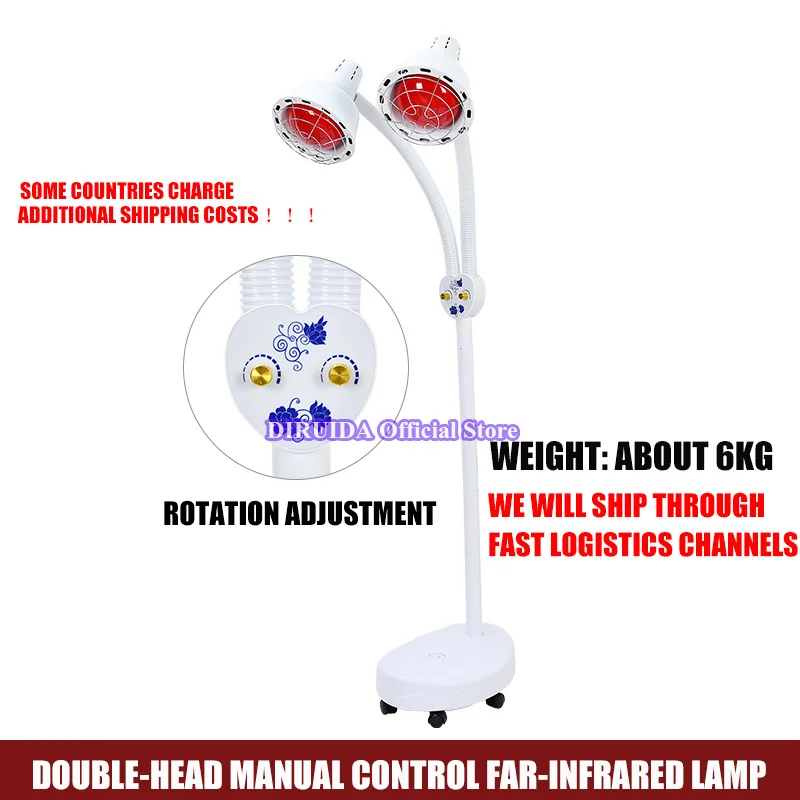 275 Вт инфракрасный массаж боли тела терапия двойной инфракрасный терапия нагревательная Лампа кожи светильник рельефная мышца боль физиотерапия комплект - Цвет: XR1994
