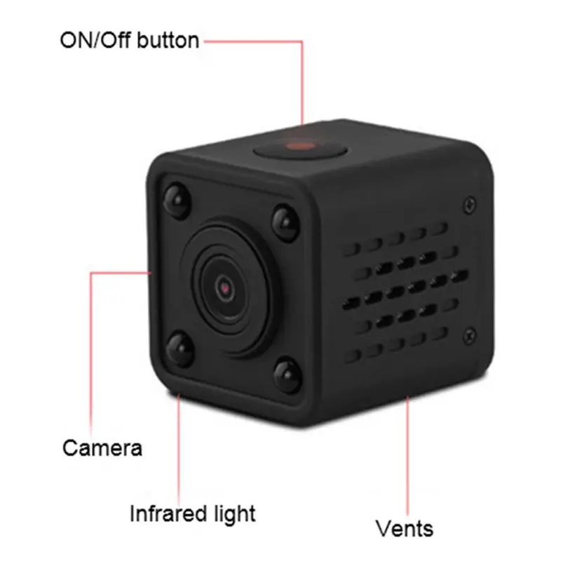 HYUCHON 1080P WiFi мини камера HDQ9 IP Беспроводная для помещений/детский монитор домашних