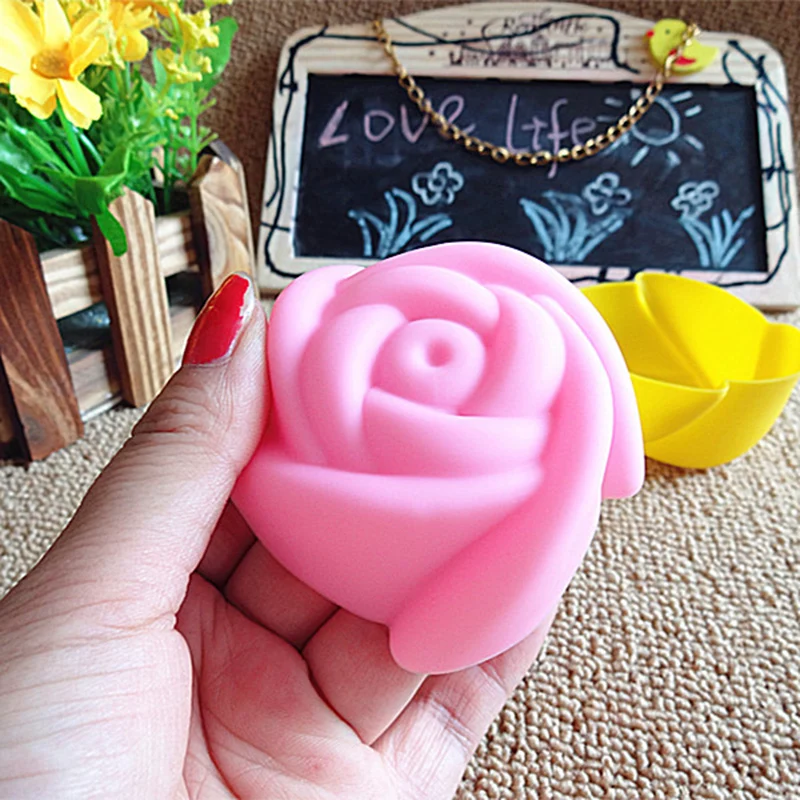 10 шт. силиконовые формочки для маффинов в виде Розы|jelly mold|cupcake moldsilicone muffin |