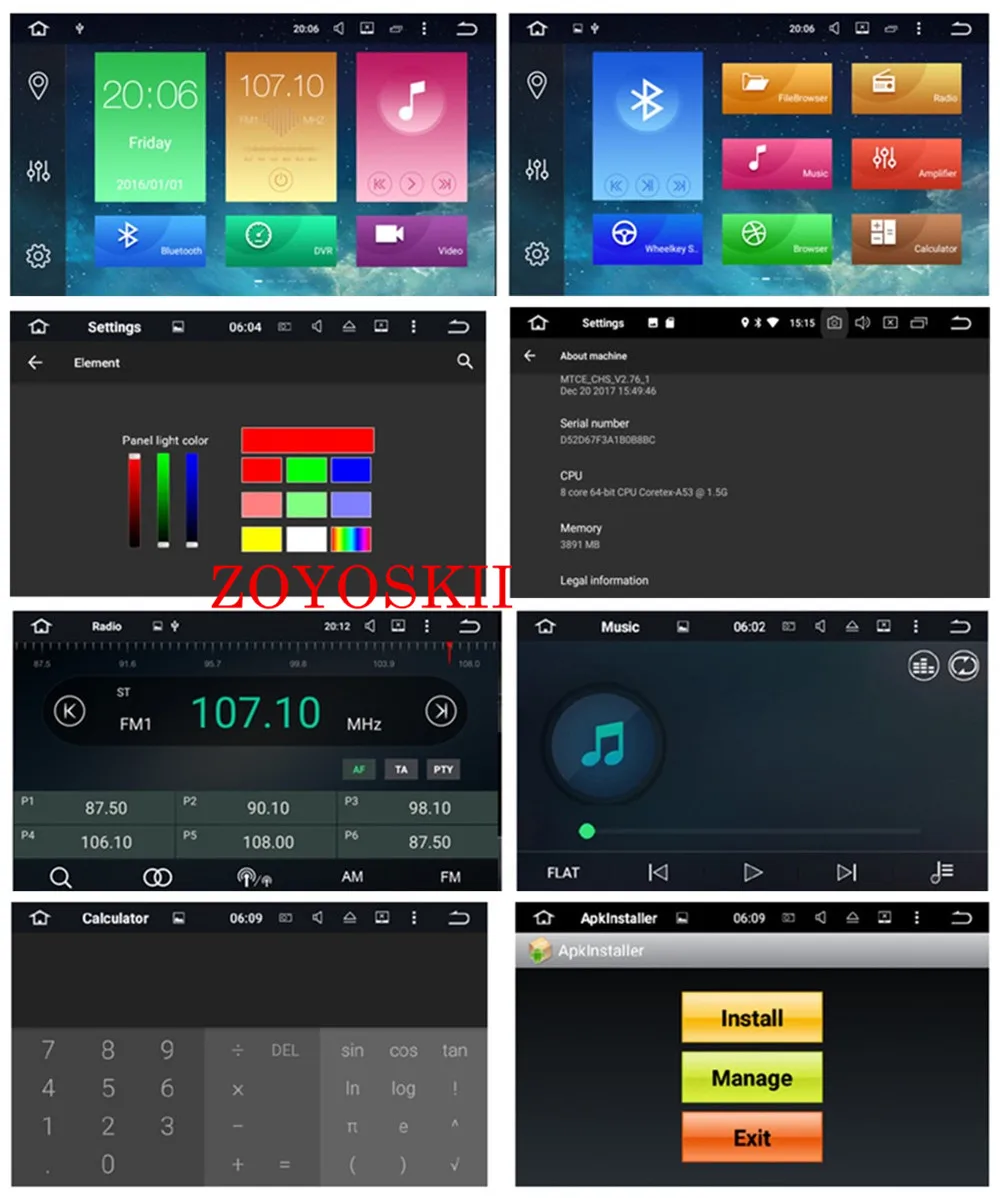 Best ZOYOSKII Android 8.0 8.1 7inch CAR DVD Radio GPS bluetooth Navigation player For Dacia Renault Duster Logan Sandero 6