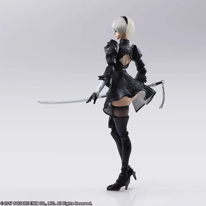 Боевая экшн фигурка NieR Automata YoRHa № 2 Тип B 2B ПВХ игрушки коллекционная кукла аниме