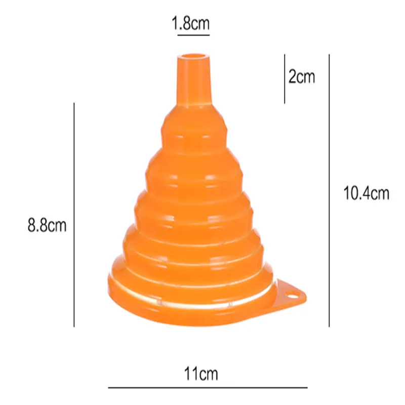 Мини Силиконовый складываемый складной стиль Воронка Хоппер кухня Cozinha воронки кухонные принадлежности