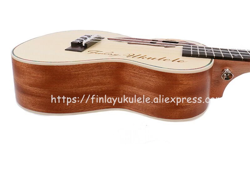 Укулеле Finlay 24 &quot электрическая укулеле Wtih Виноградная дыра ель/Корпус из