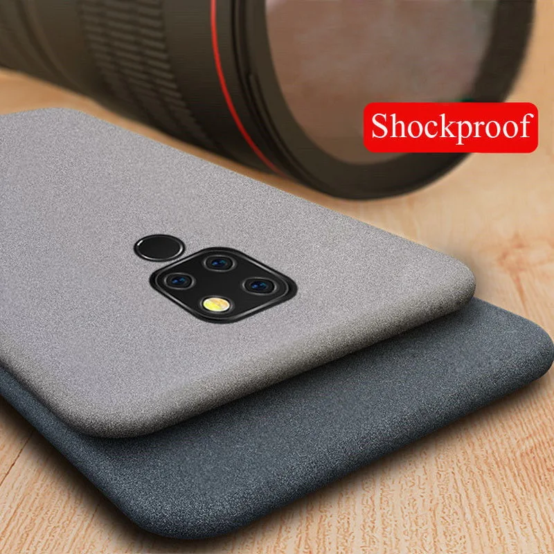 

YISHANGOU Case For Huawei P20 Lite Mate 20 30 Pro Soft Silicon Sandstone Matte Back Cover For Huawei P30 P20 NOVA 3 3i 3E