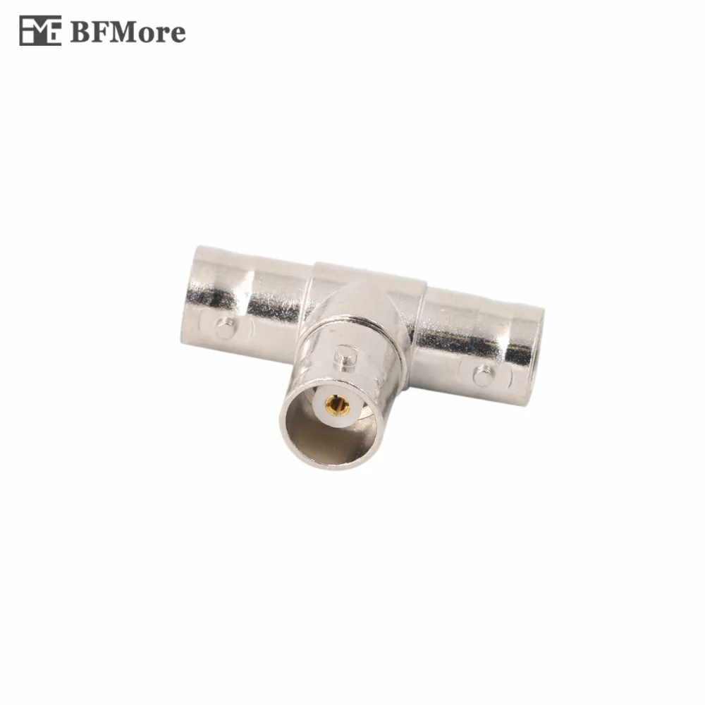 

BFMore 003 Female To Dual/2 Female T-Splitter BNC Connectors Adapter For Camera Surveillance Accessories RG59 CCTV System