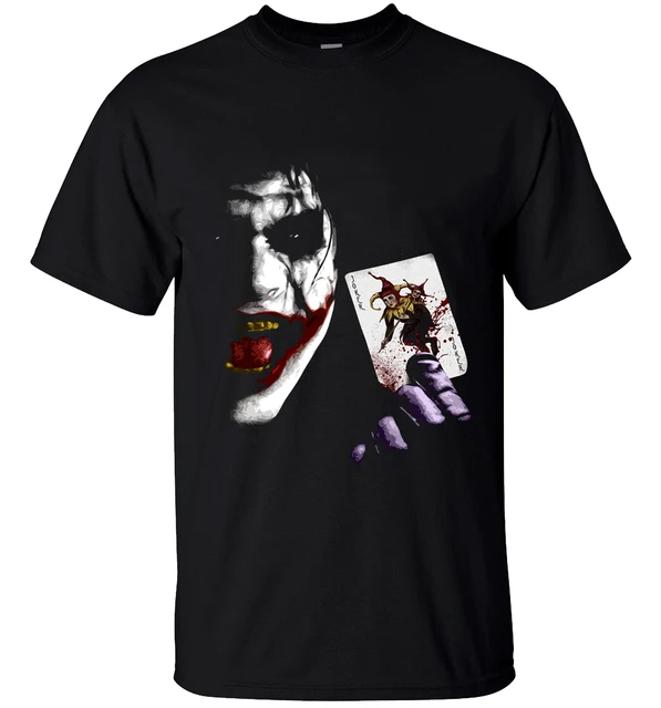 US $6.32 2020 Joker Heath Ledger Vintage Batman 2 Mens cotton Tshirt men t shirts Tops Tees brand clothing 