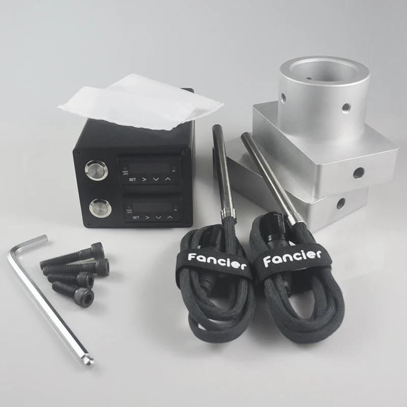 Канифольный пресс для ногтей Fancier 3x5 алюминиевая пластина с двойным отверстием 110