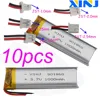10pcs 3.7V 1000 mAh 3.7Wh Polymer Li Battery 901860 JST 2Pin 1.0/1.25/1.5/2.0/2.54mm For Car Camera Navigation GPS Bluetooth 1
