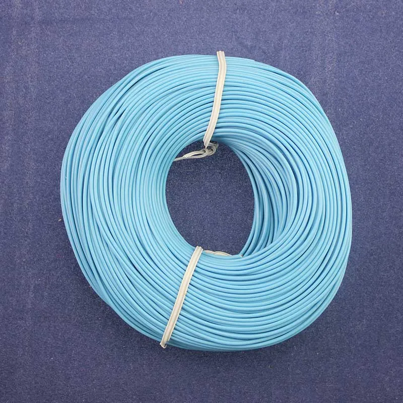 Оптом 1pin 5 метров супер гибкий 22AWG ПВХ изолированный латунный провод электрический кабель, светодиодный кабель, DIY 13 цветов на выбор - Цвет: Небесно-голубой