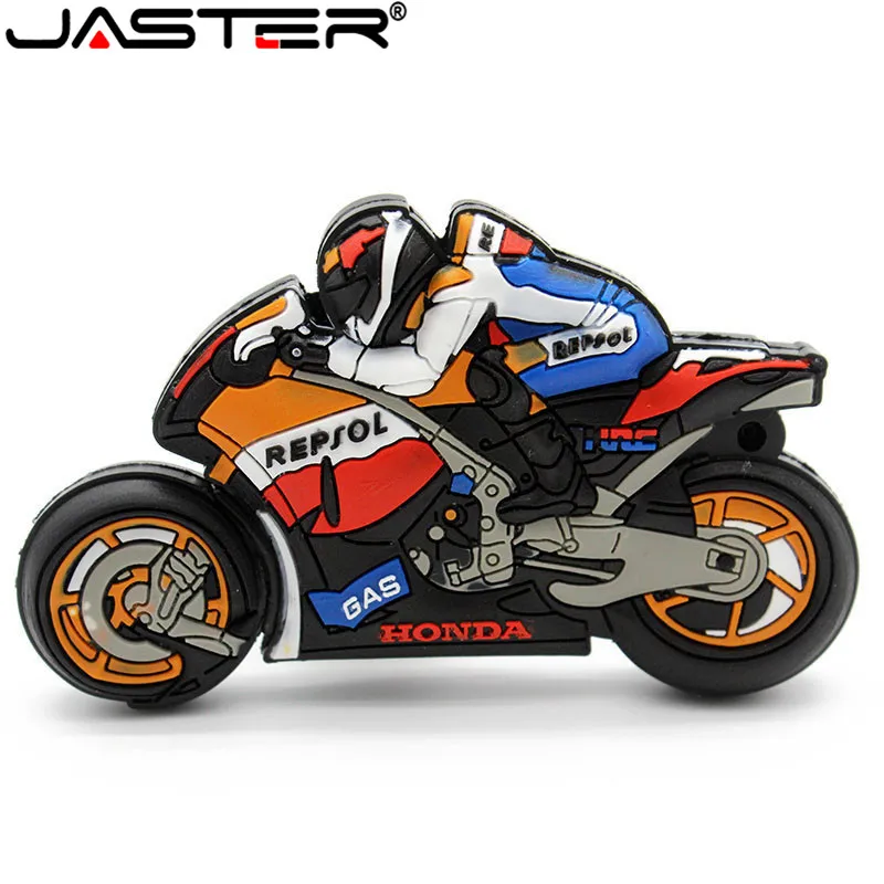 JASTER Fashion hot selling creative pendriver cartoon motorcycle real capacity USB 2.0 64GB 32GB 16GB 8GB 4GB USB flash drive JASTER Fashion hot selling creative pendriver cartoon motorcycle real capacity USB 2.0 64GB 32GB 16GB 8GB 4GB USB flash drive