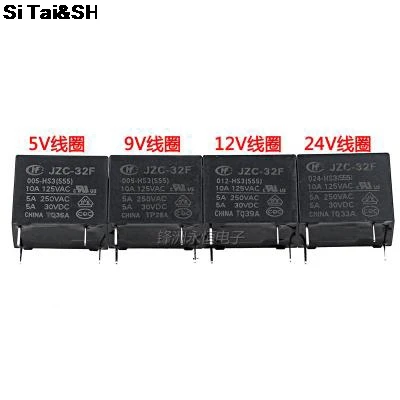 15PCS/lot Power s HF32F JZC-32F-005-HS3 JZC-32F-009-HS3 JZC-32F-012-HS3 JZC-32F-024-HS3 5A 250VAC 4PIN | Обустройство дома