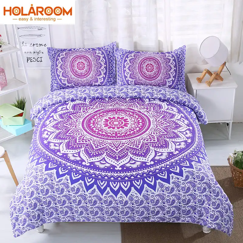 3pcs Indian Bohemian Bedding Set Mandala Twin Full Queen King Size