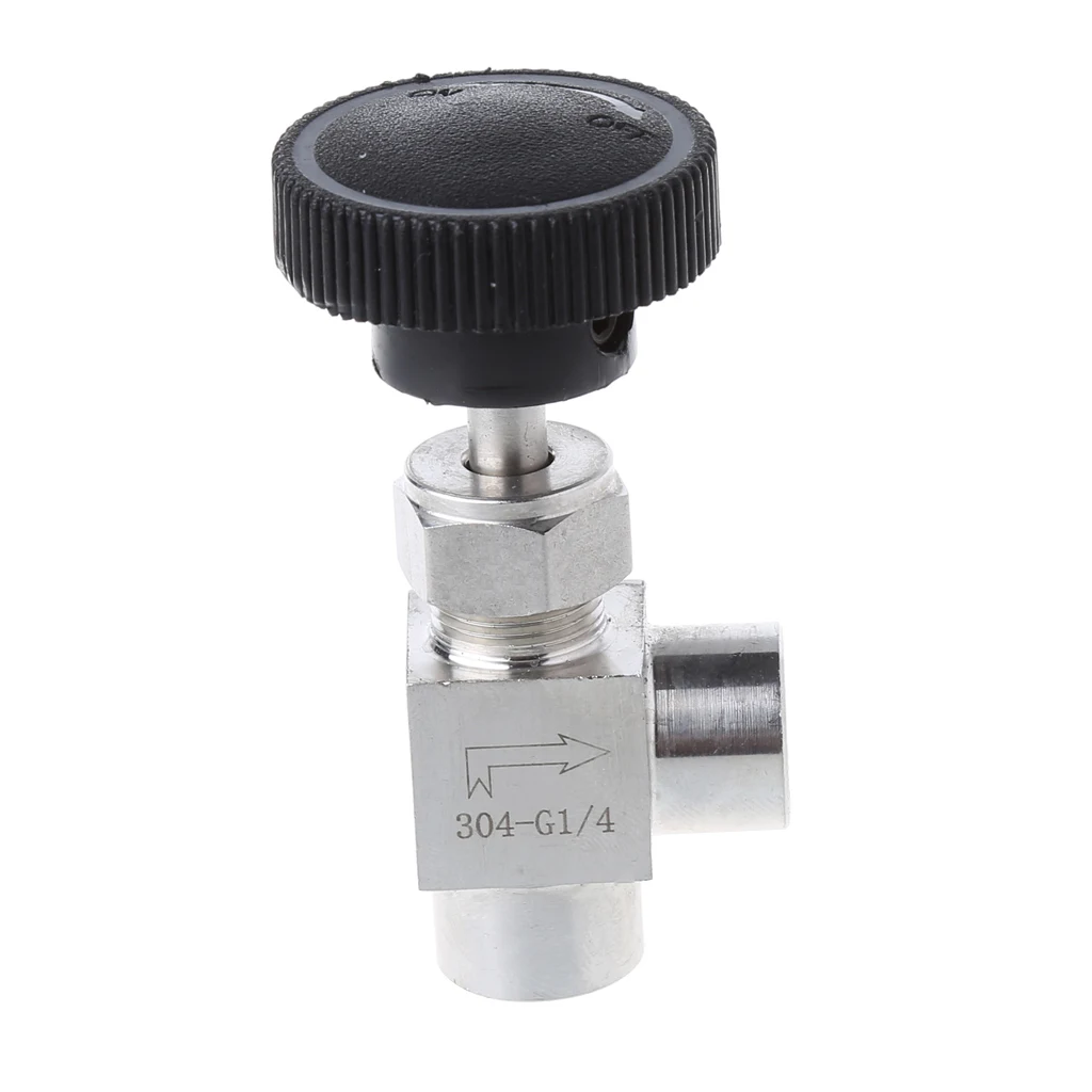 1/" BSP равная Женская резьба 304 нержавеющая сталь контроль отключения игольчатого клапана
