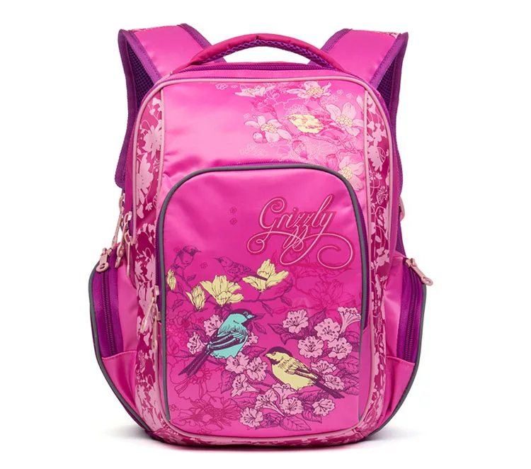 Новая мода цветок бабочки печатных нейлон легкий флуоресцентный ребенок рюкзак магистральной защиты школьные рюкзаки для девочек