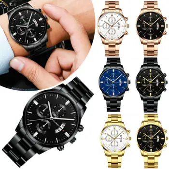 

Stainless Steel Luxury Men Fashion Military Army Analog Sport Quartz Wrist Watch