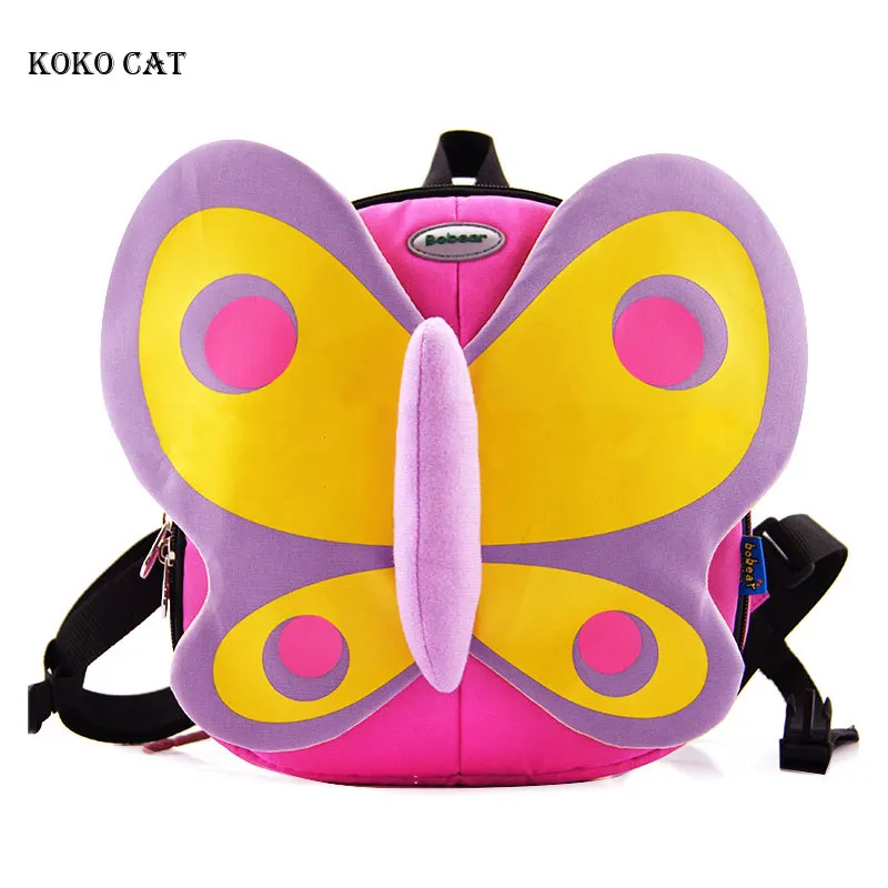 

Cute Kids Butterfly Schoolbag 3D Cartoon Printing Baby BookBags Children Outdoor Travel Backpacks Mochila Escolar Sac Enfant